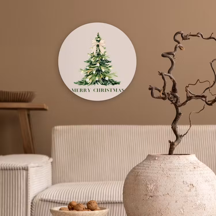 Muurcirkel - Kerst - Kerstboom - Tekst — 2