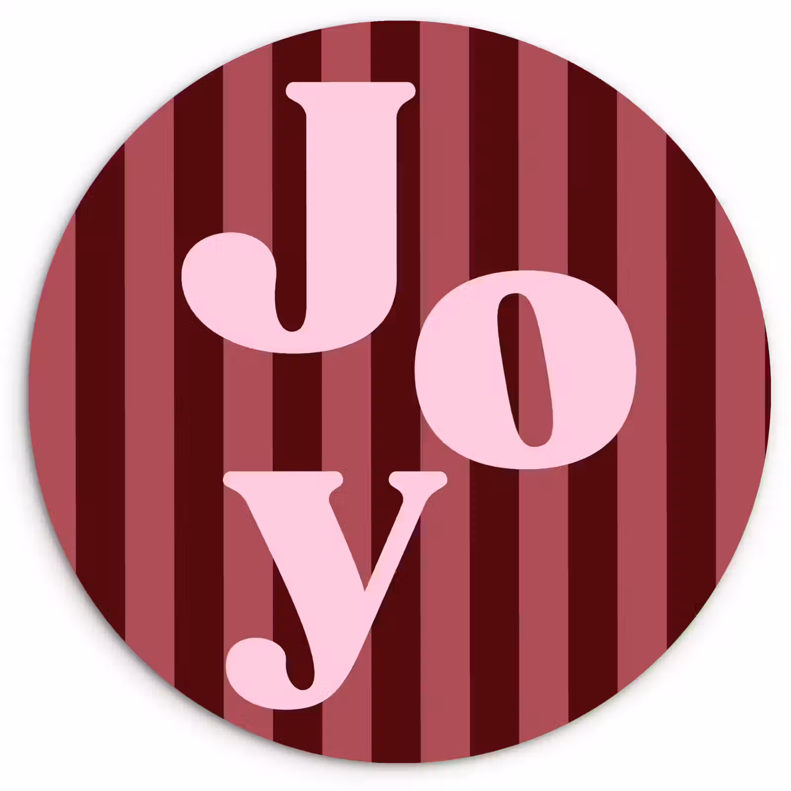 Muurcirkel - Joy - Kerst - Tekst - Roze — 1