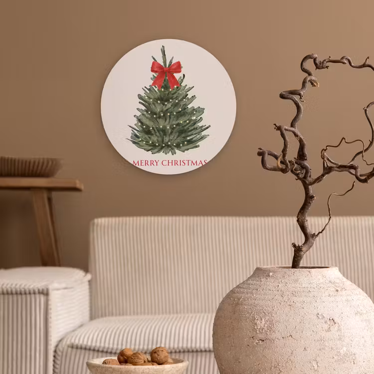 Muurcirkel - Tekst - Kerst - Kerstboom — 2