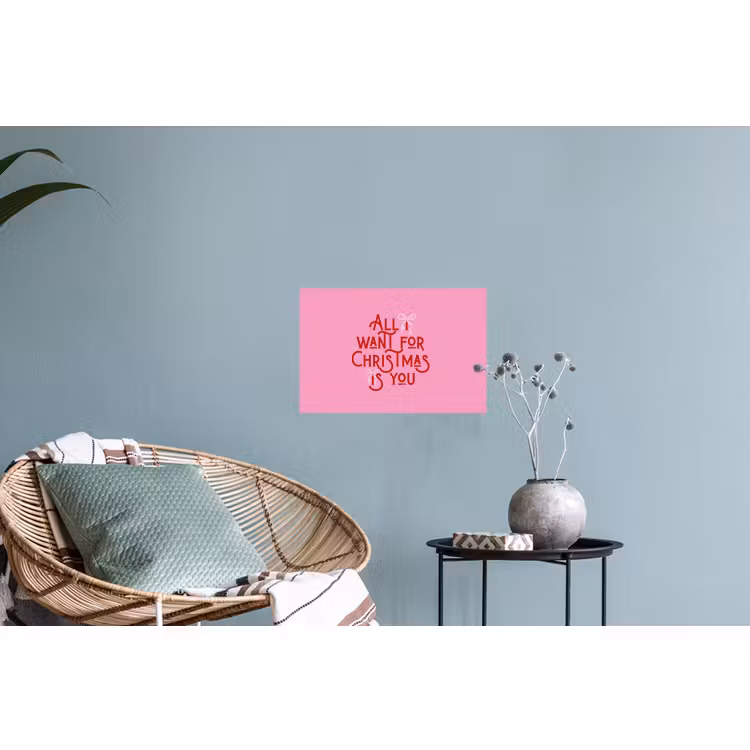 Muursticker - Tekst - Kerst - Roze - Rood — 4