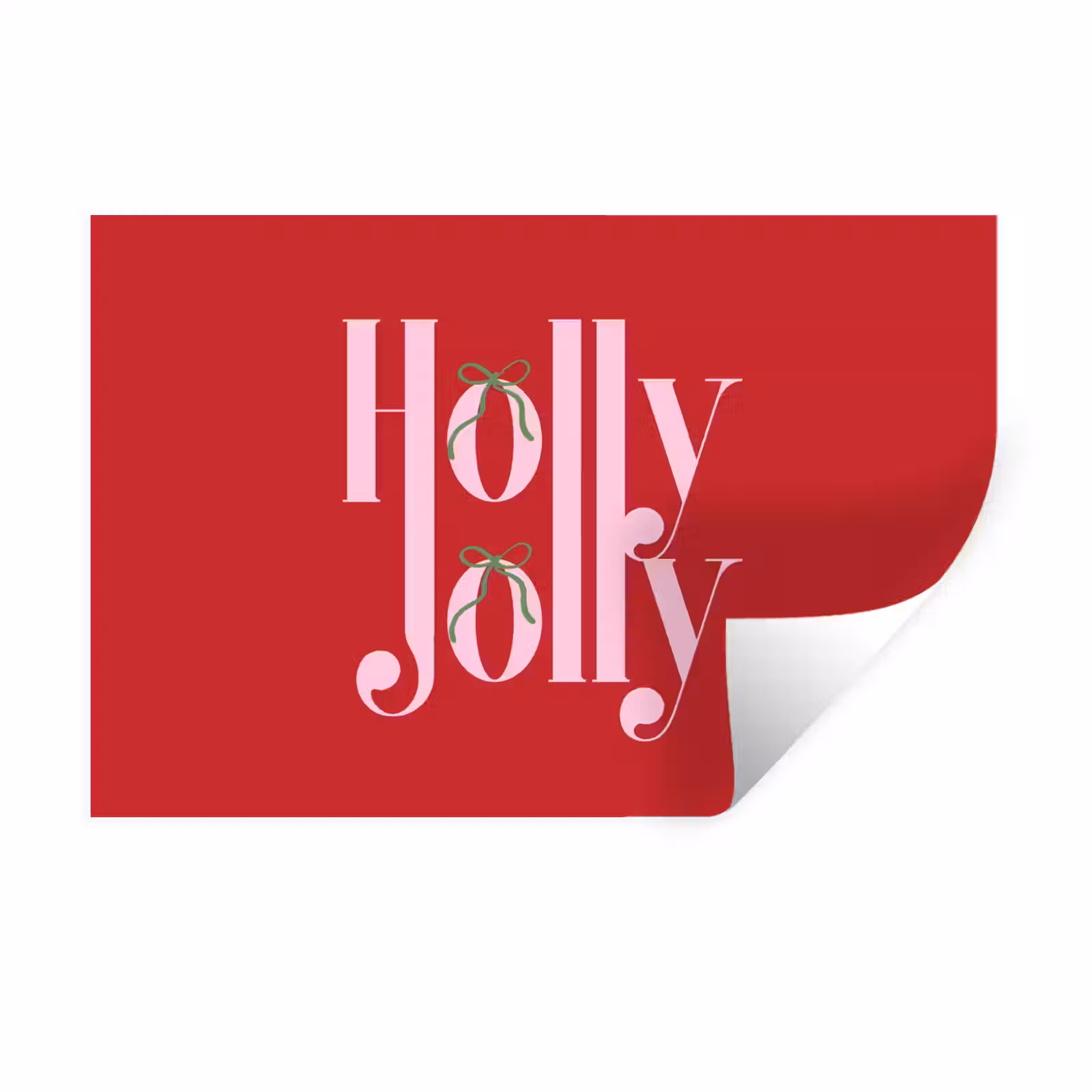 Muursticker - Kerst - Roze - Rood - Tekst — 1