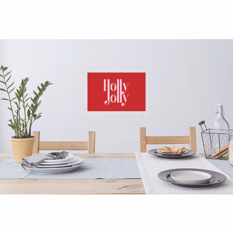 Muursticker - Kerst - Roze - Rood - Tekst — 3