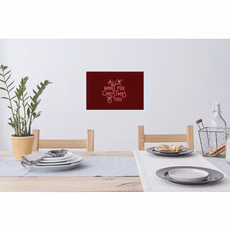 Muursticker - Tekst - Kerst - Rood - Roze — 3