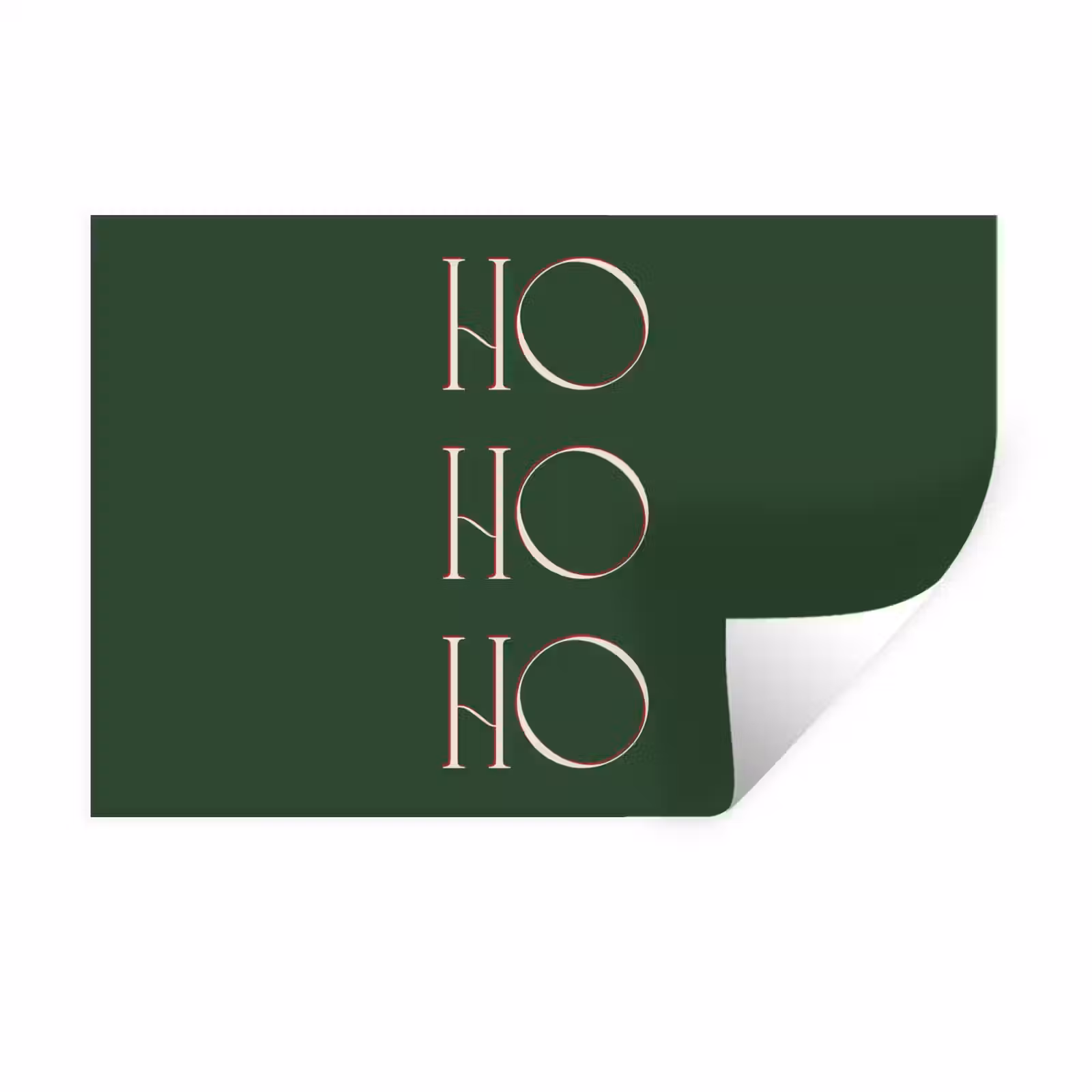 Muursticker - Tekst - Kerst - Modern - Groen — 1