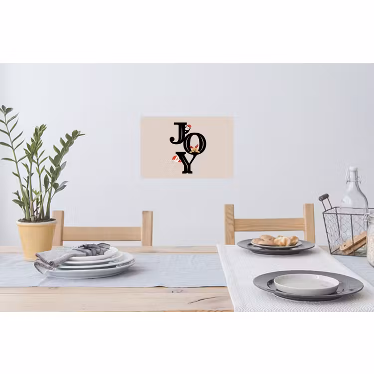 Muursticker - Joy - Animatie - Zwart - Kerst — 3