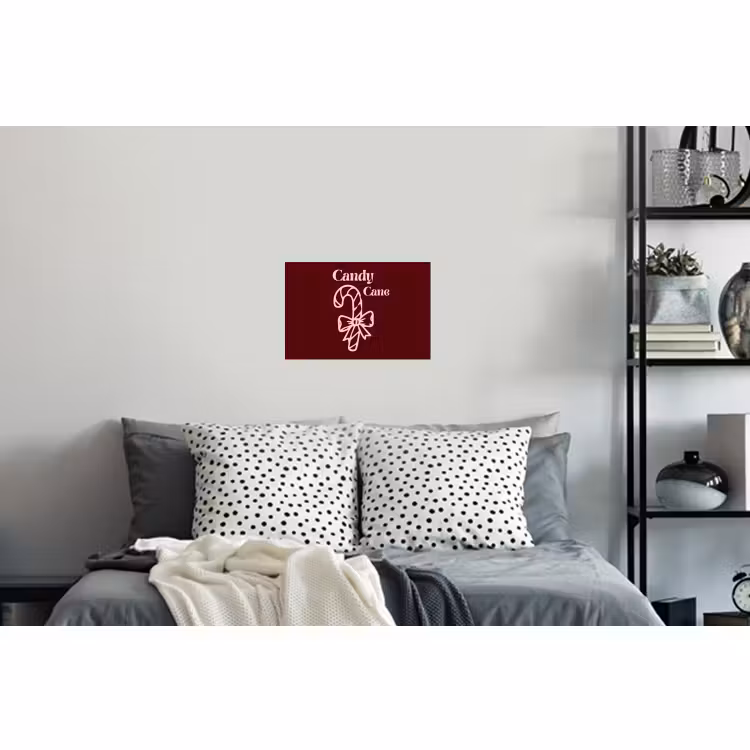 Muursticker - Kerst - Snoep - Tekst - Roze — 5