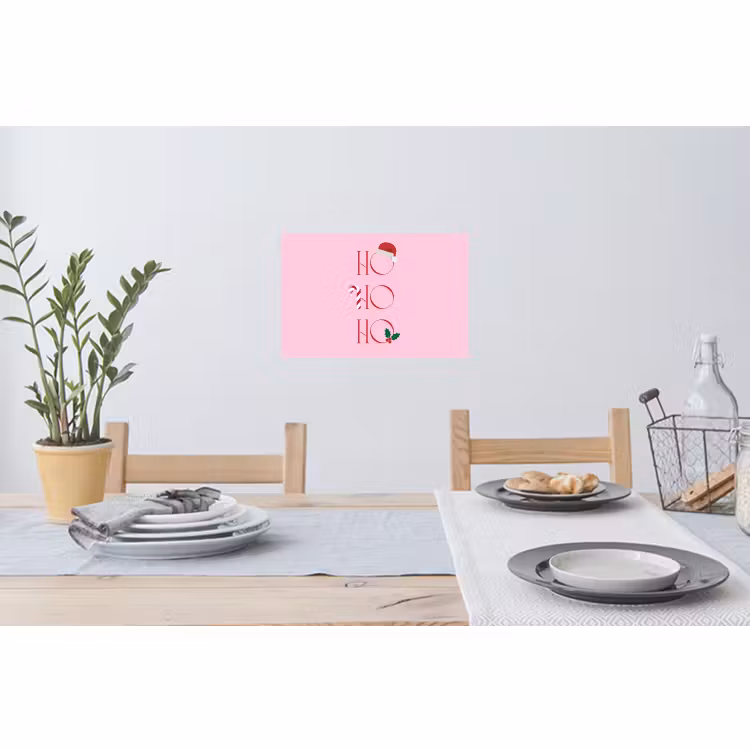 Muursticker - Kerst - Tekst - Roze - Illustratie — 3