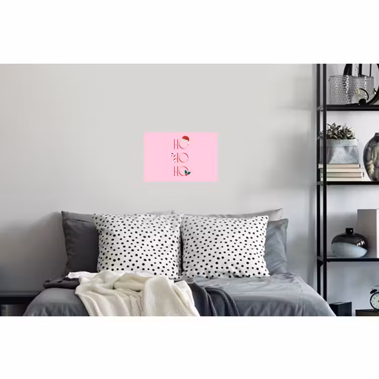 Muursticker - Kerst - Tekst - Roze - Illustratie — 5
