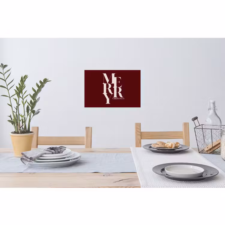 Muursticker - Merry - Tekst - Donker - Rood — 3