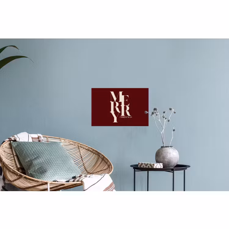 Muursticker - Merry - Tekst - Donker - Rood — 4