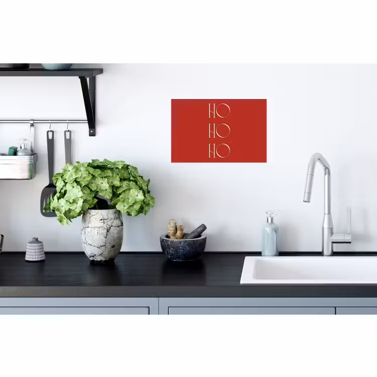 Muursticker - Tekst - Kerst - Modern - Rood — 2