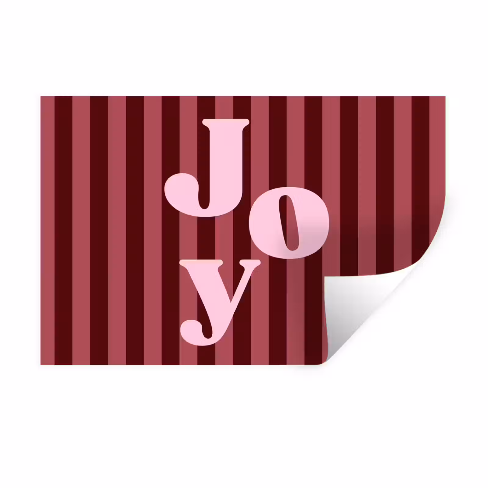 Muursticker - Joy - Kerst - Tekst - Roze — 1