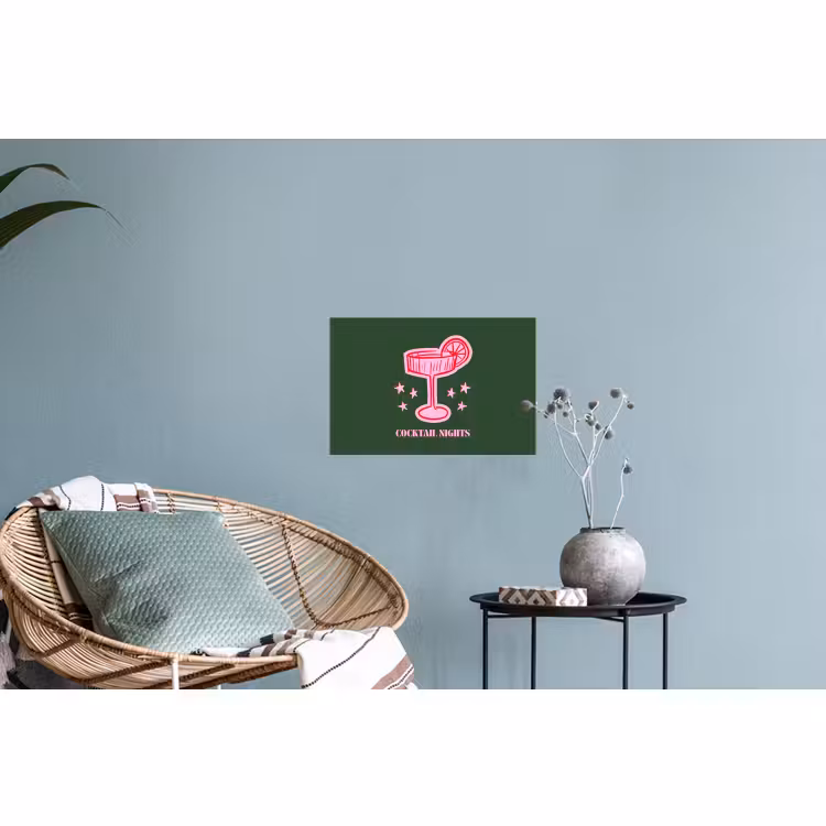 Muursticker - Cocktail - Kerst - Roze - Groen — 4