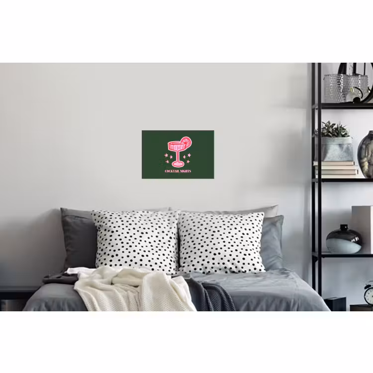 Muursticker - Cocktail - Kerst - Roze - Groen — 5