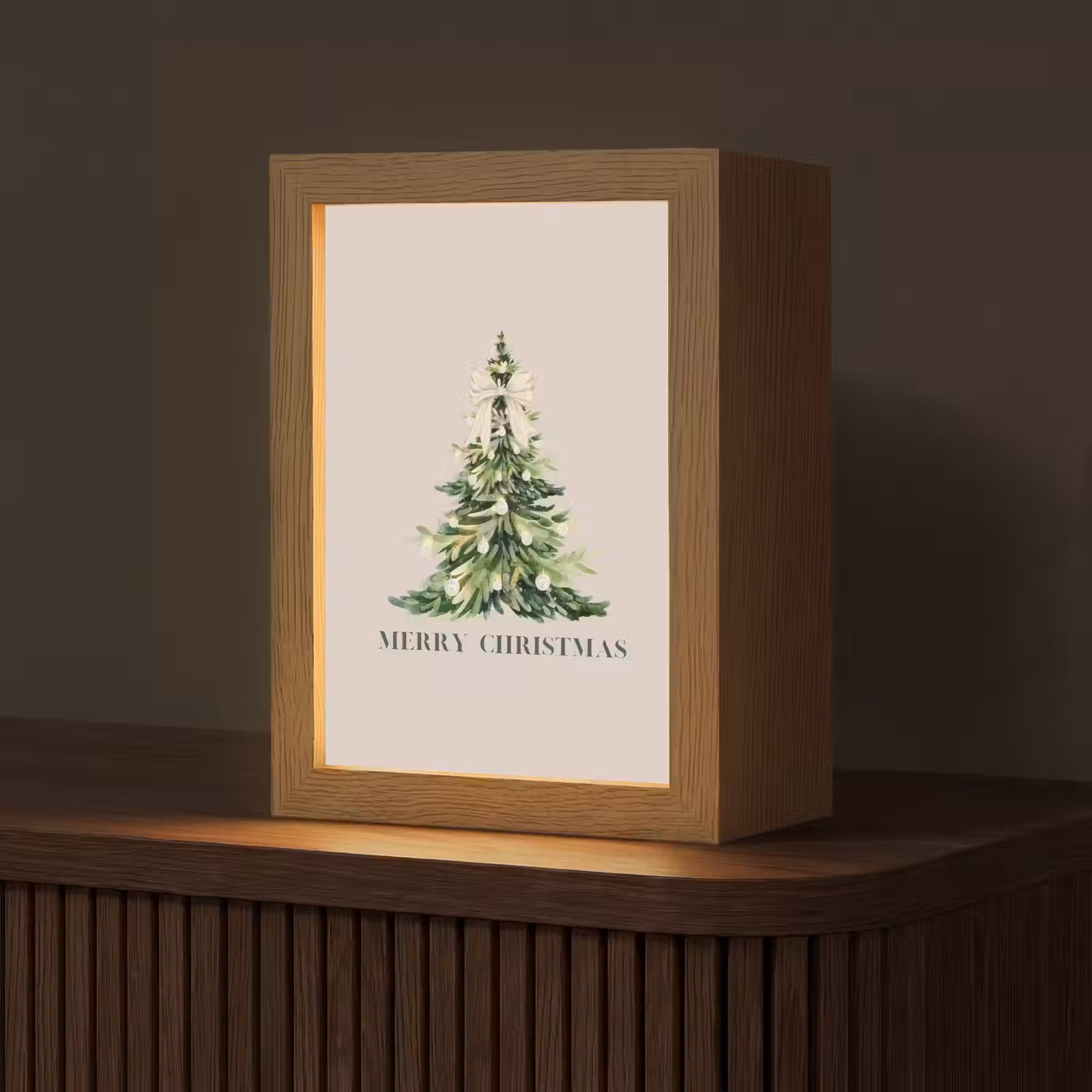 Gepersonaliseerd Lightbox - Kerst - Kerstboom - Tekst — 1