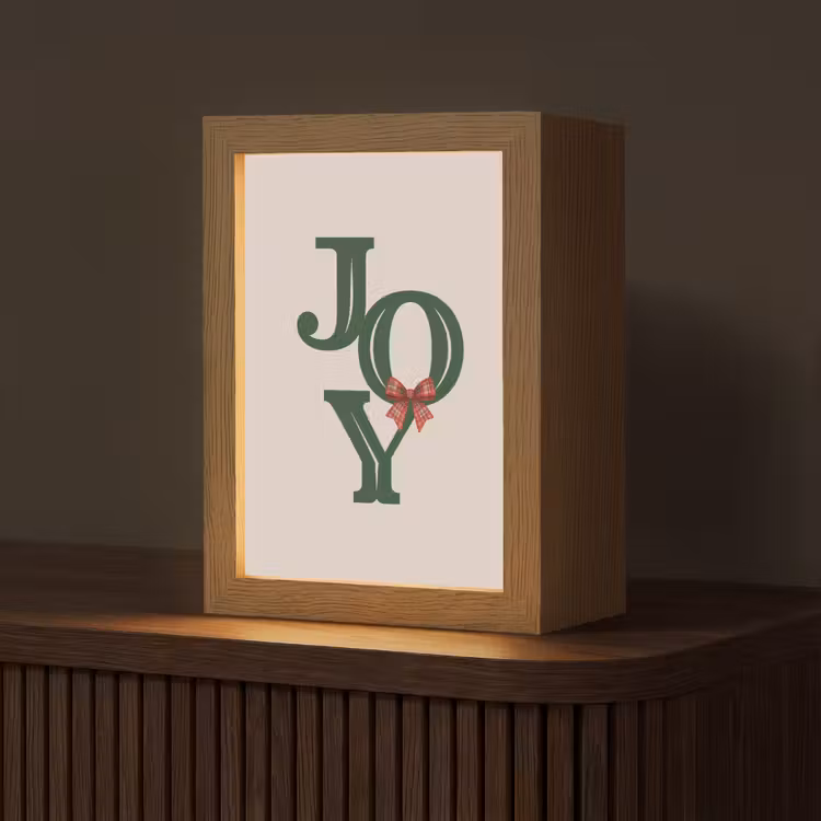Gepersonaliseerd Lightbox - Tekst - Kerst - Groen — 1