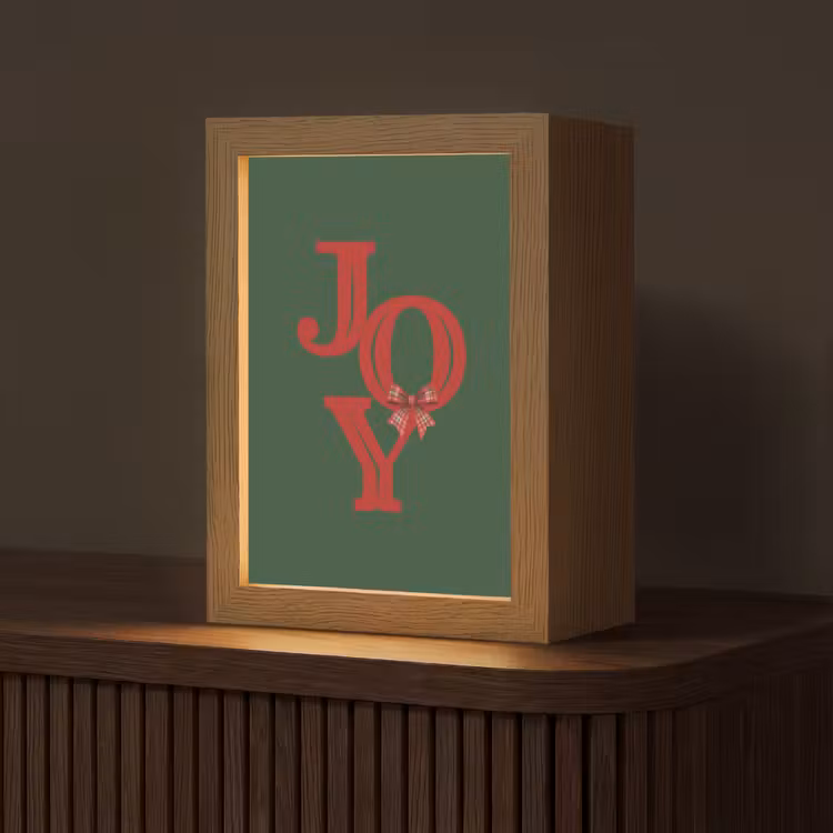 Gepersonaliseerd Lightbox - Tekst - Kerst - Rood — 1
