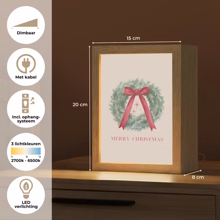 Gepersonaliseerd Lightbox - Winter - Kerst - Tekst — 7