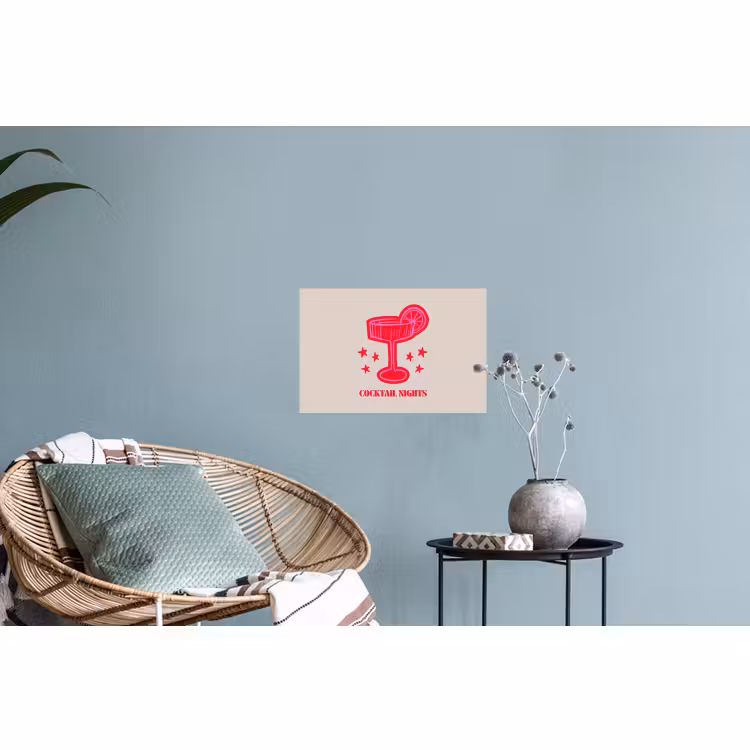 Muursticker - Cocktail - Kerst - Beige - Roze — 4