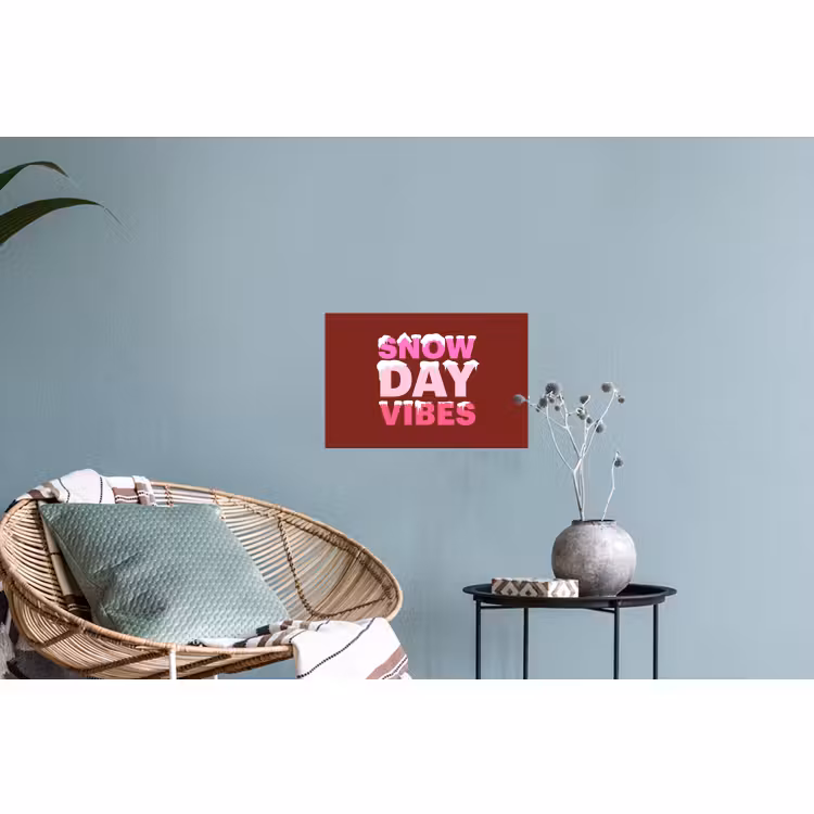 Muursticker - Kerst - Tekst - Sneeuw - Rood - Roze — 4