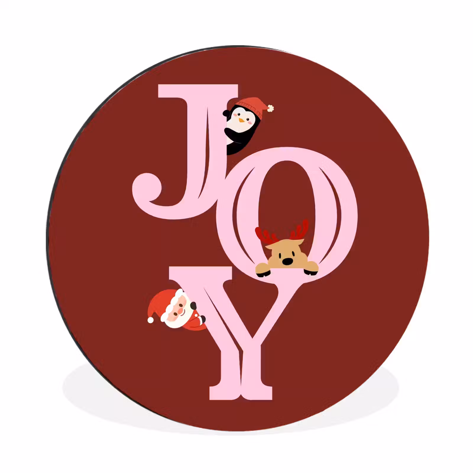 Joy - Kerst - Animatie - Rood - Roze — 1
