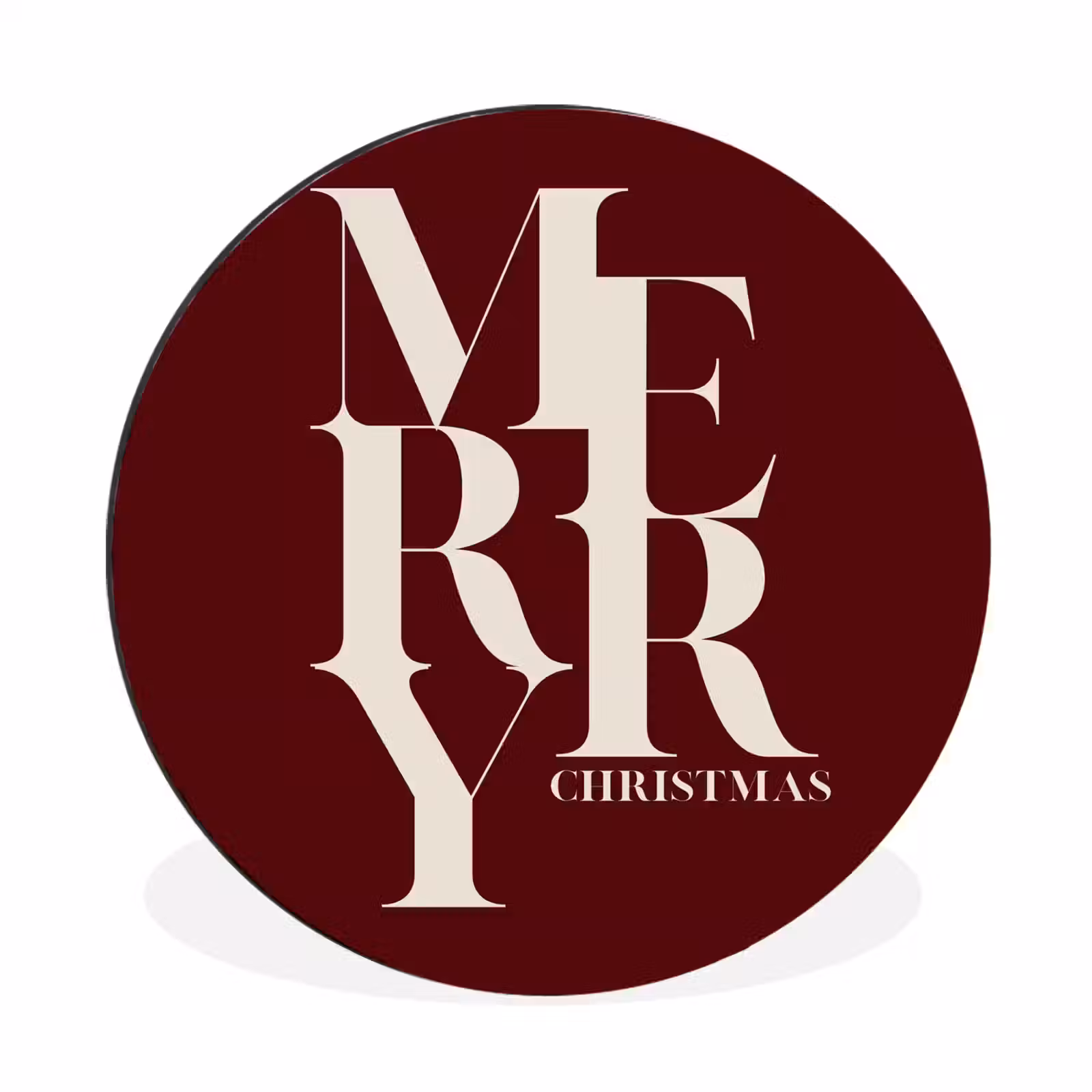 Merry - Tekst - Donker - Rood — 1