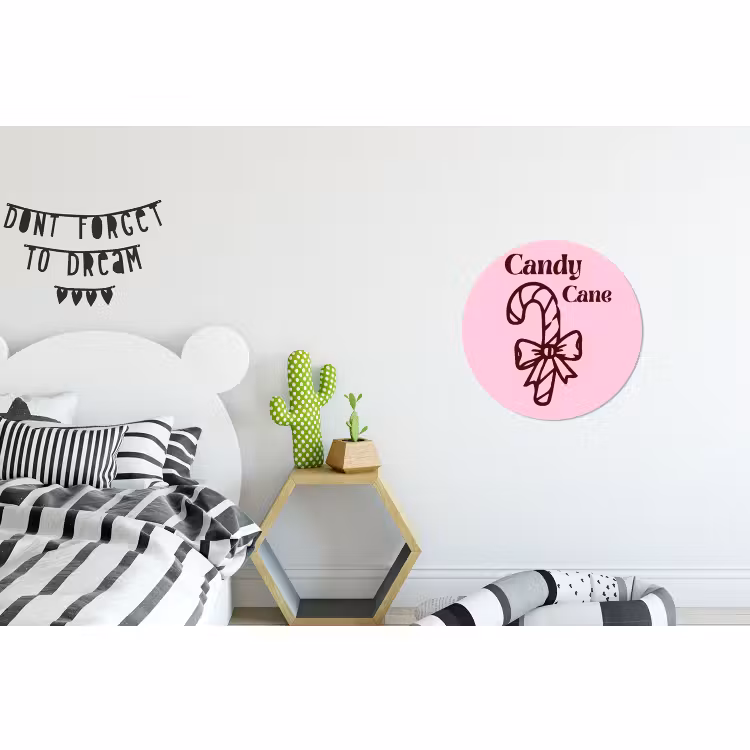 Kerst - Snoep - Tekst - Bruin - Roze — 5
