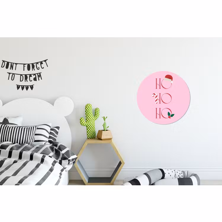 Kerst - Tekst - Roze - Illustratie — 5
