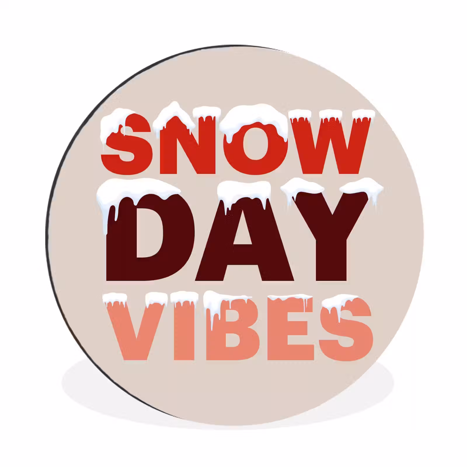 Sneeuw - Kerst - Tekst - Rood — 1