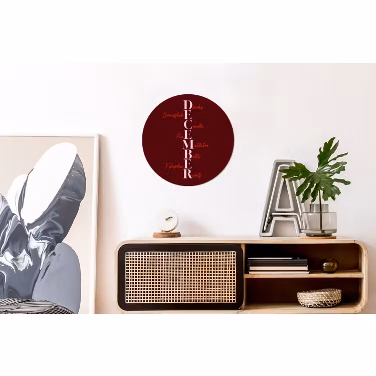 December - Tekst - Kerst - Burgundy — 3