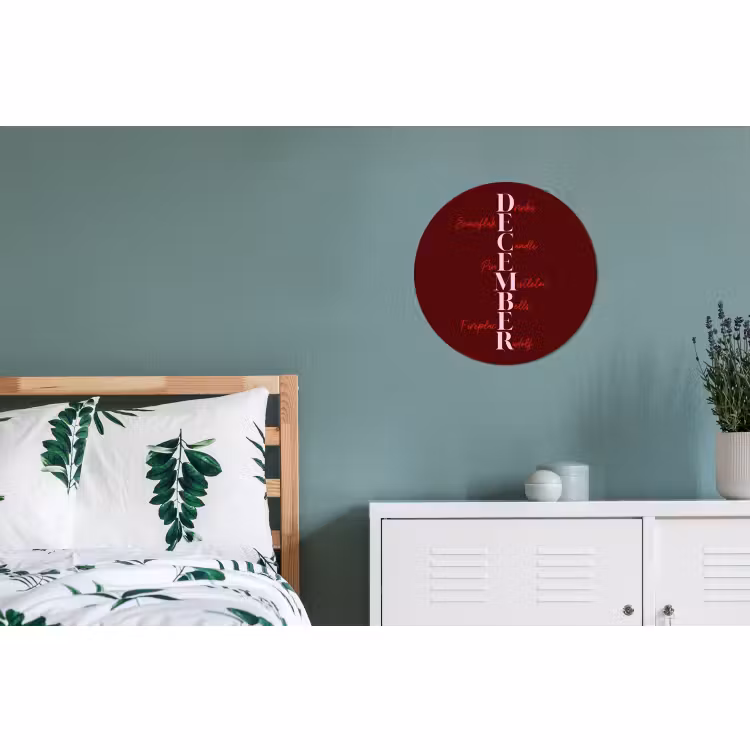 December - Tekst - Kerst - Burgundy — 4