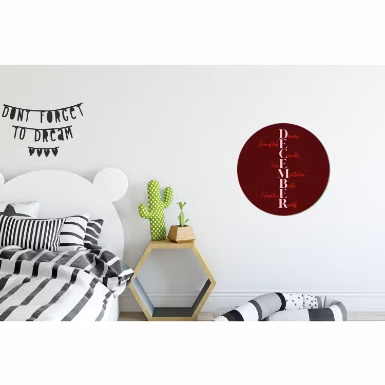 December - Tekst - Kerst - Burgundy — 5