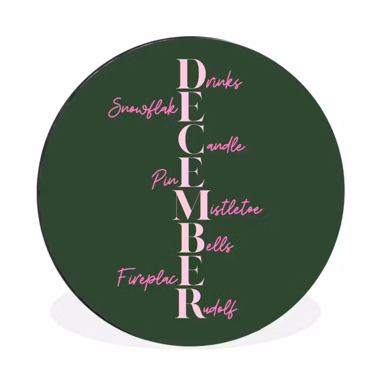 December - Tekst - Kerst - Groen — 1
