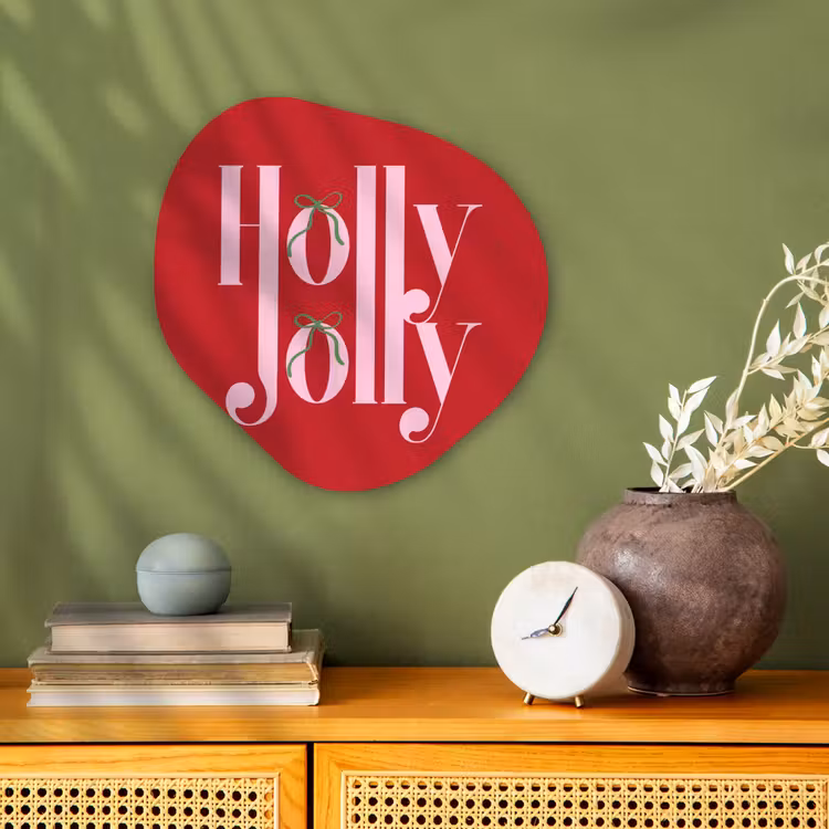 Organisch schilderij forex - Kerst - Roze - Rood - Tekst — 2