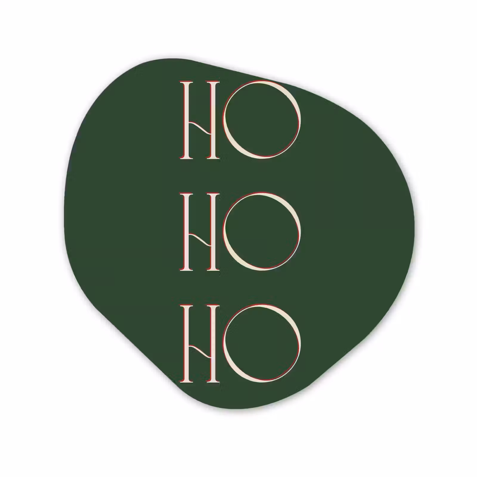 Organisch schilderij forex - Tekst - Kerst - Modern - Groen — 1