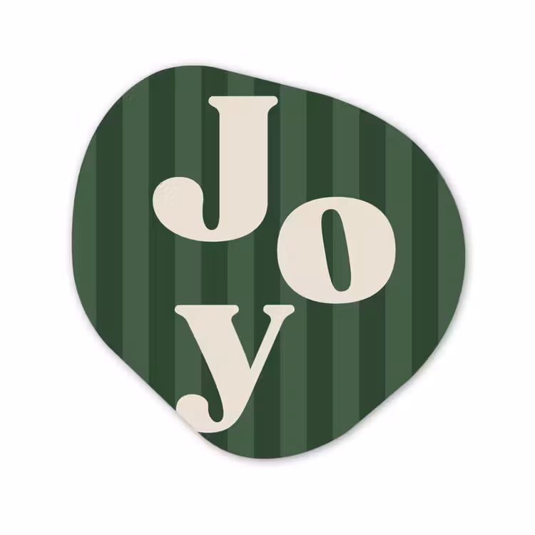 Organisch schilderij forex - Joy - Kerst - Tekst - Groen — 1