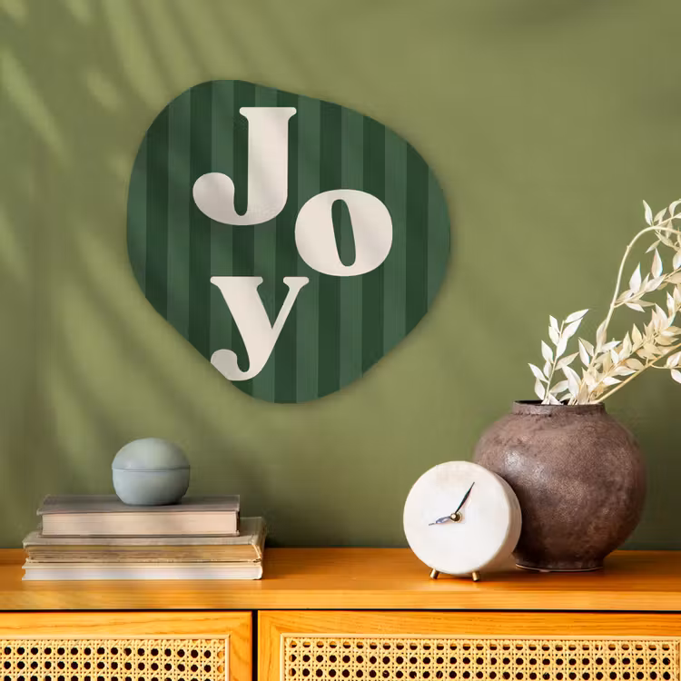 Organisch schilderij forex - Joy - Kerst - Tekst - Groen — 2