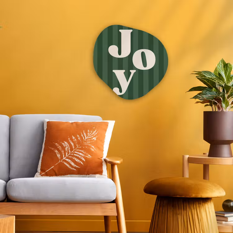 Organisch schilderij forex - Joy - Kerst - Tekst - Groen — 3