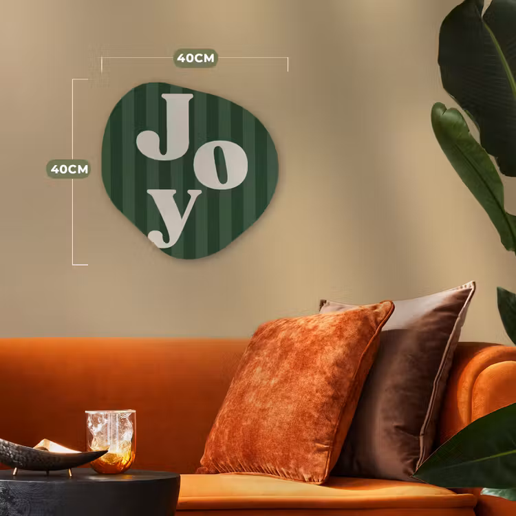 Organisch schilderij forex - Joy - Kerst - Tekst - Groen — 4