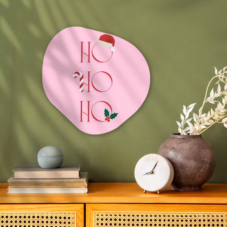 Organisch schilderij forex - Kerst - Tekst - Roze - Illustratie — 2