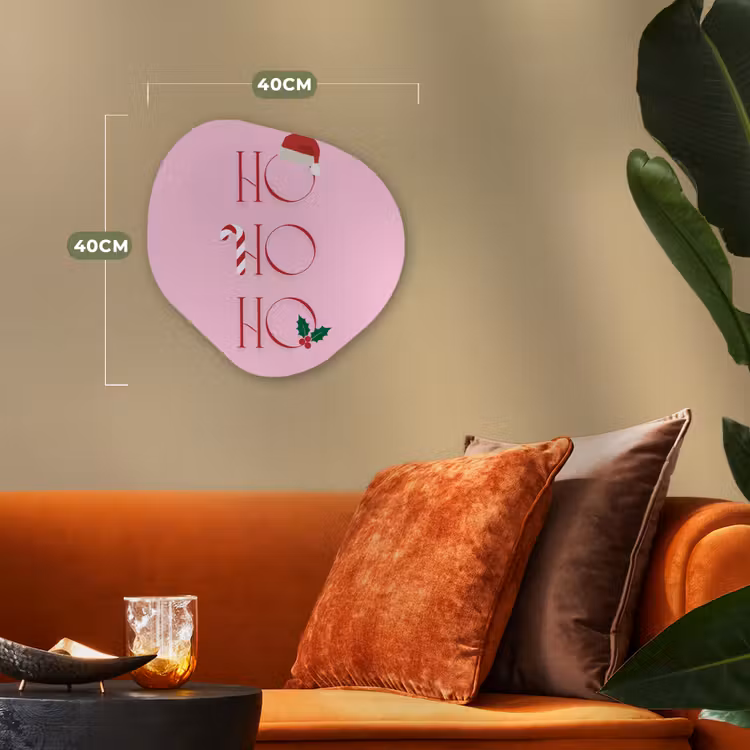 Organisch schilderij forex - Kerst - Tekst - Roze - Illustratie — 4