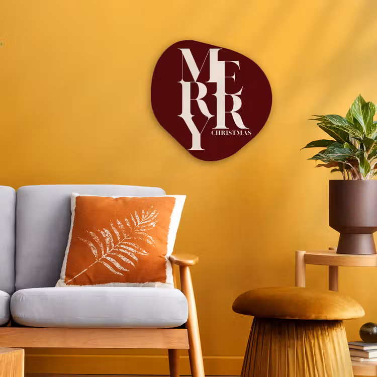 Organisch schilderij forex - Merry - Tekst - Donker - Rood — 3