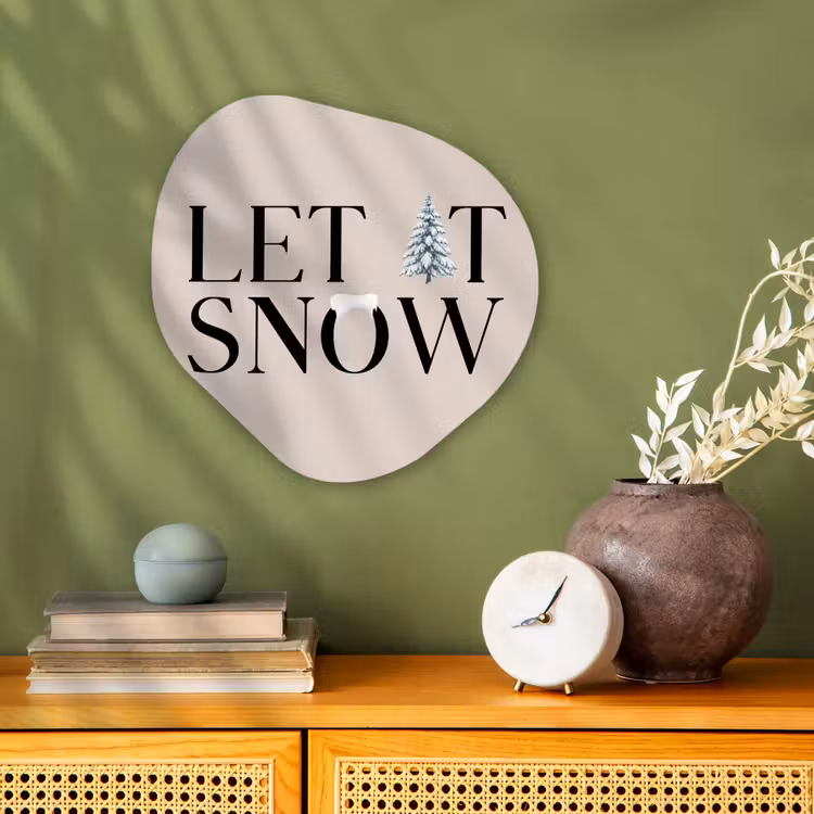 Organisch schilderij forex - Tekst - Kerst - Sneeuw — 2