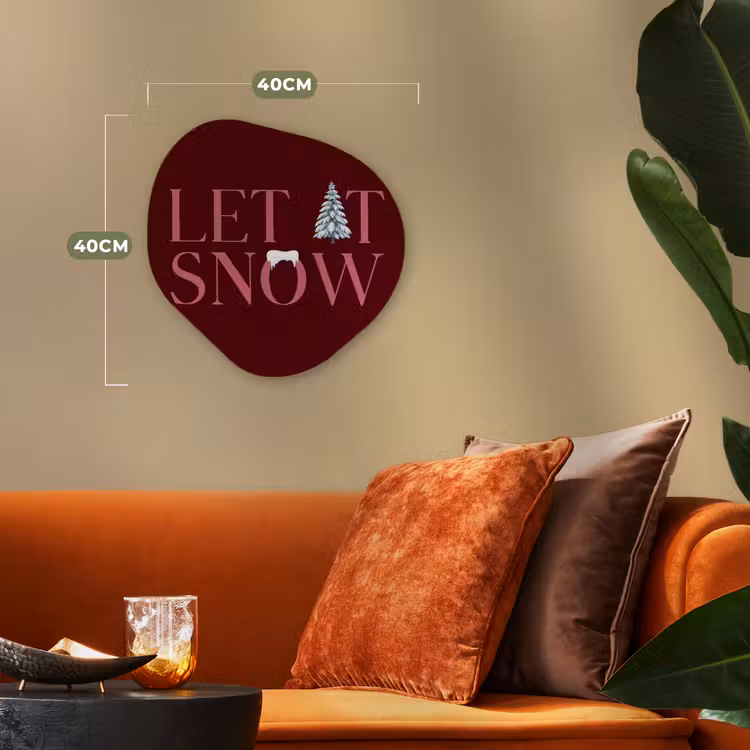 Organisch schilderij forex - Tekst - Kerst - Sneeuw - Roze — 4