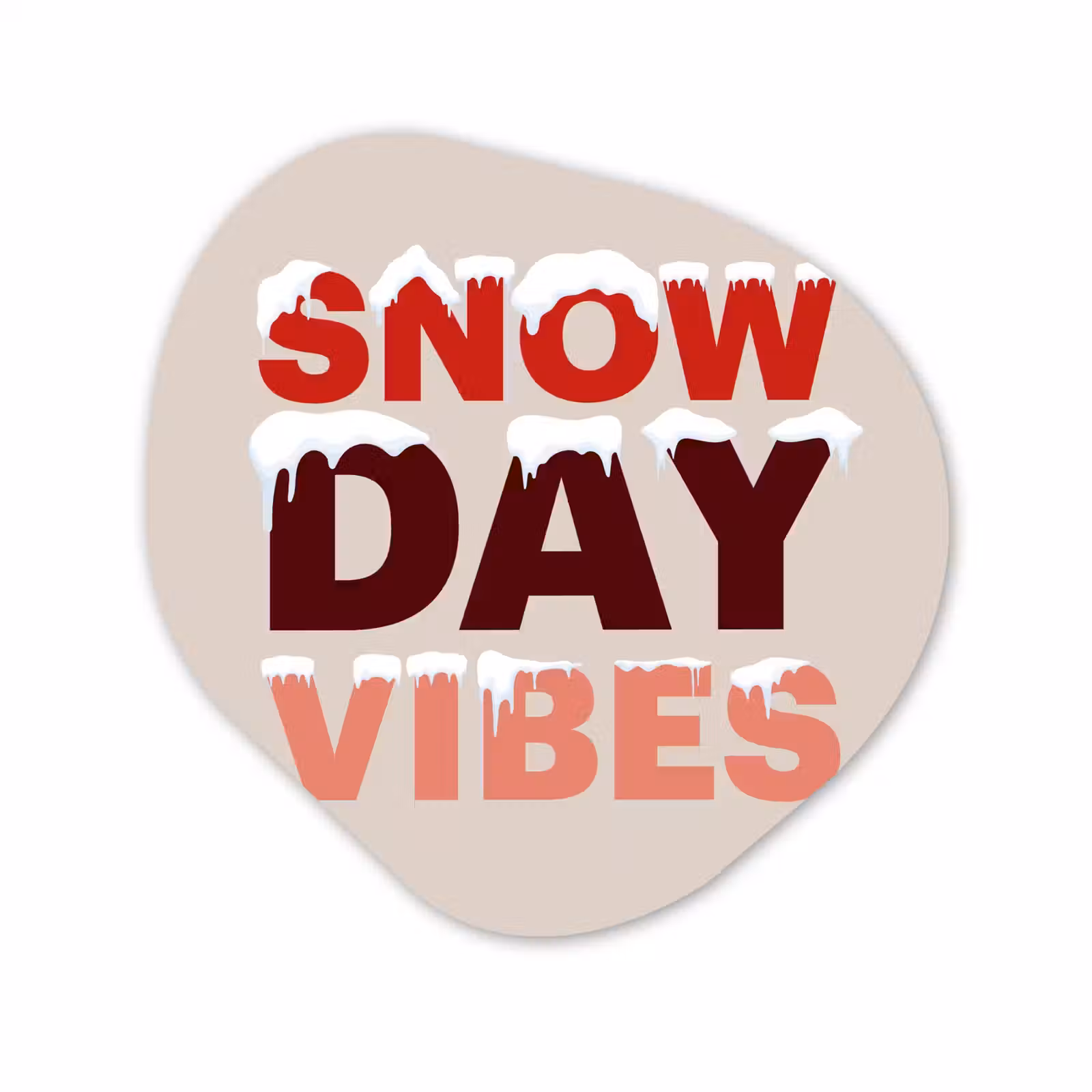 Organisch schilderij forex - Sneeuw - Kerst - Tekst - Rood — 1