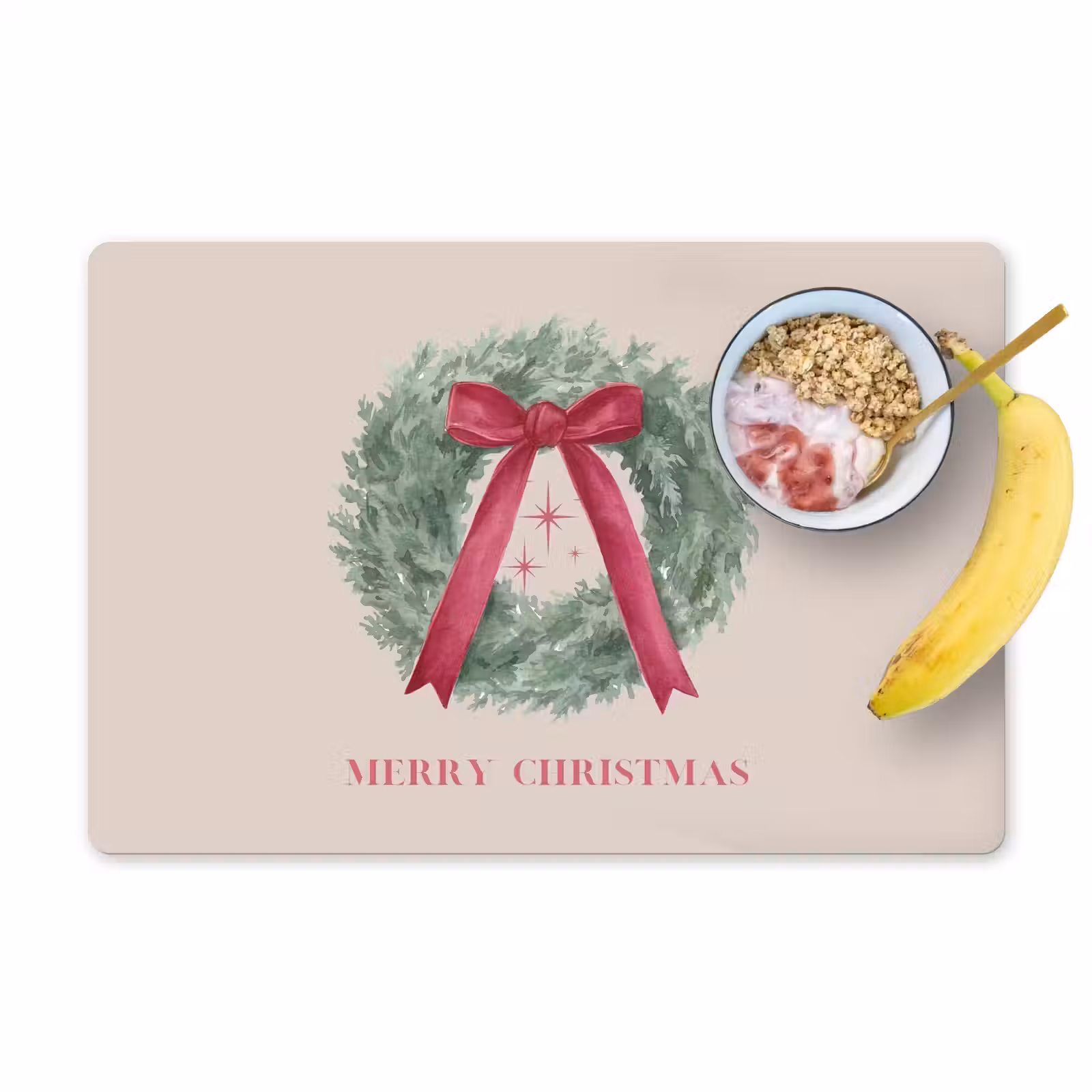Placemat - 6 stuks - Winter - Kerst - Tekst — 1