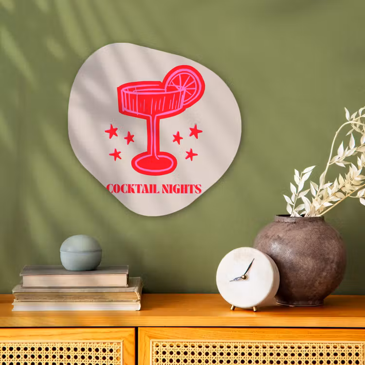 Organisch schilderij forex - Cocktail - Kerst - Beige - Roze — 2