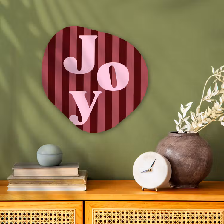 Organisch schilderij forex - Joy - Kerst - Tekst - Roze — 2
