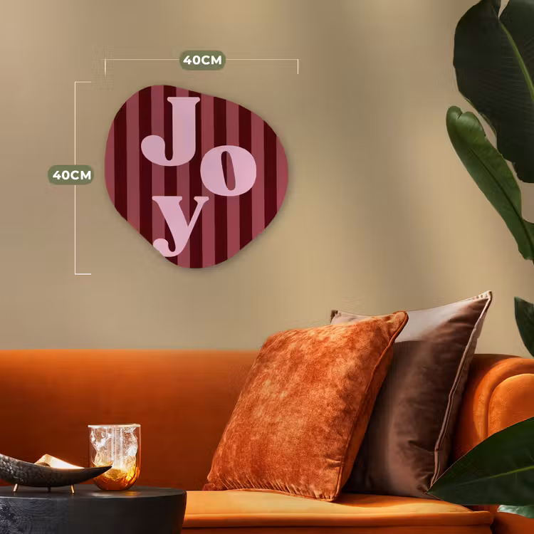 Organisch schilderij forex - Joy - Kerst - Tekst - Roze — 4