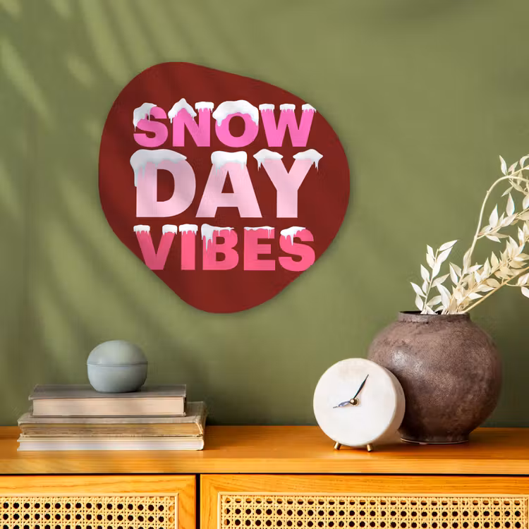 Organisch schilderij forex - Kerst - Tekst - Sneeuw - Rood - Roze — 2